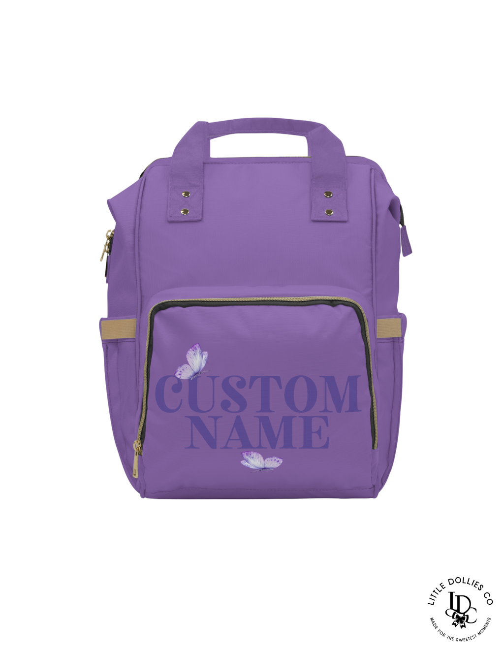 Personalized Butterfly Diaper Bag