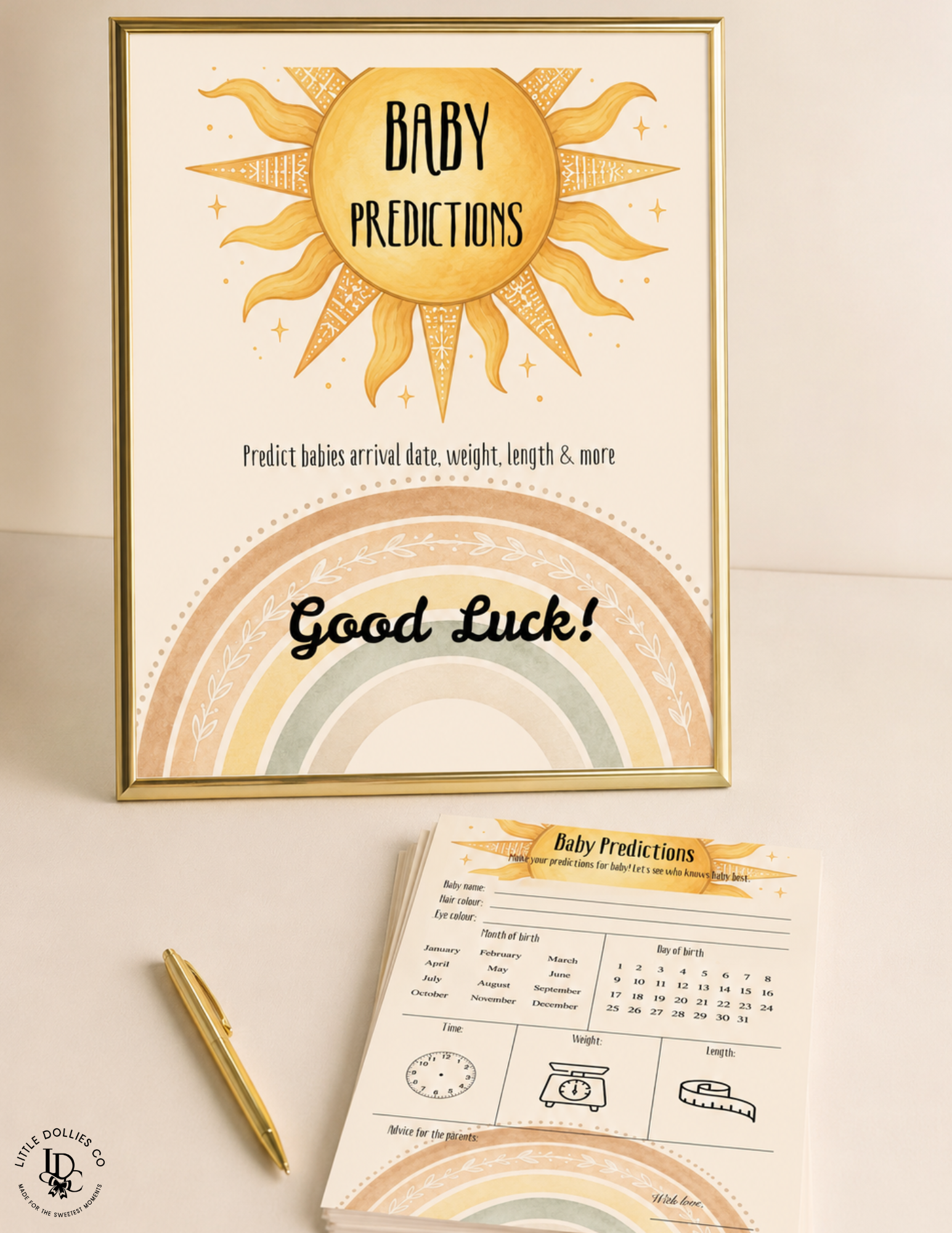 Here Comes The Son Baby Shower invitation, games & party bundle