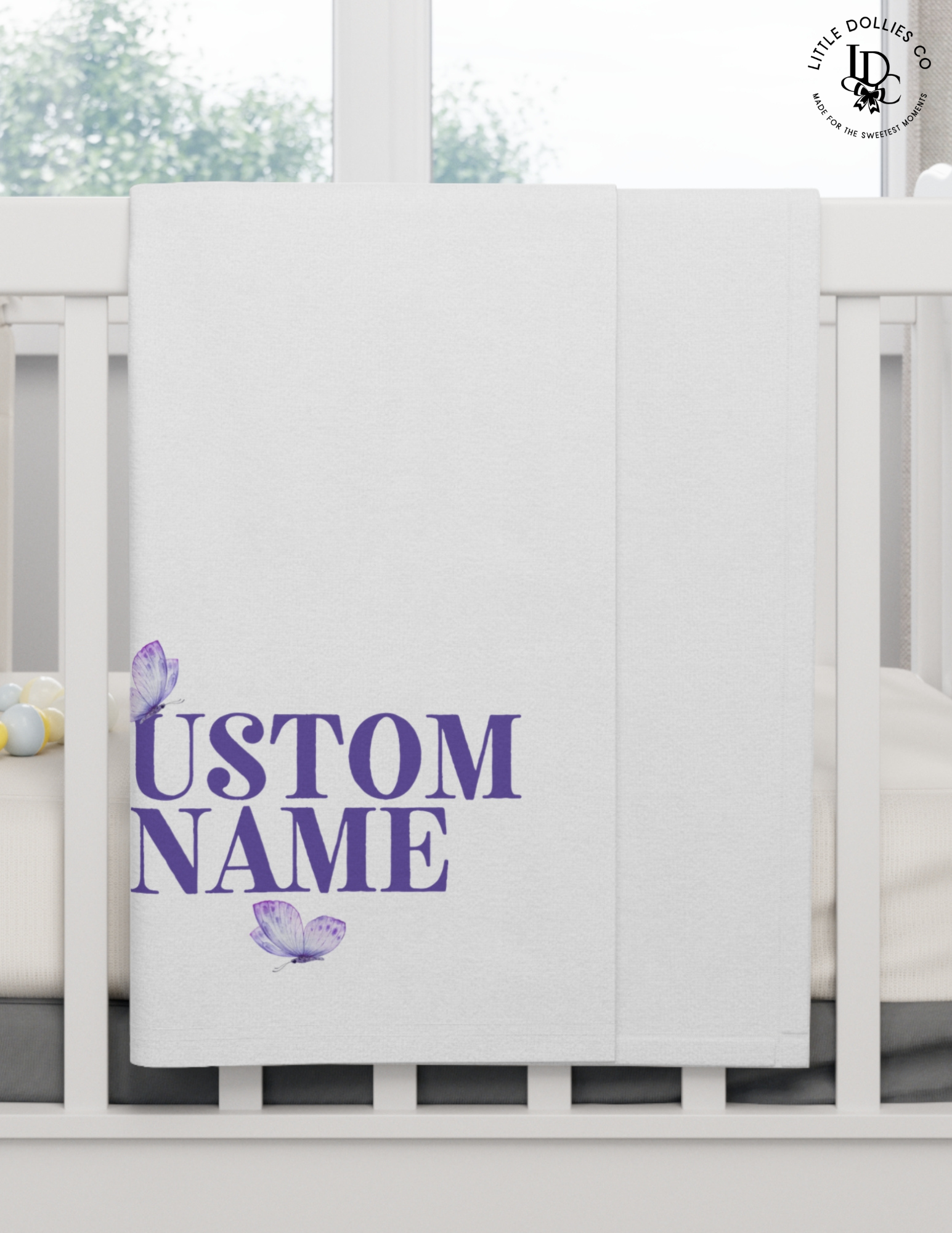 Personalized Baby Name Plush Blanket