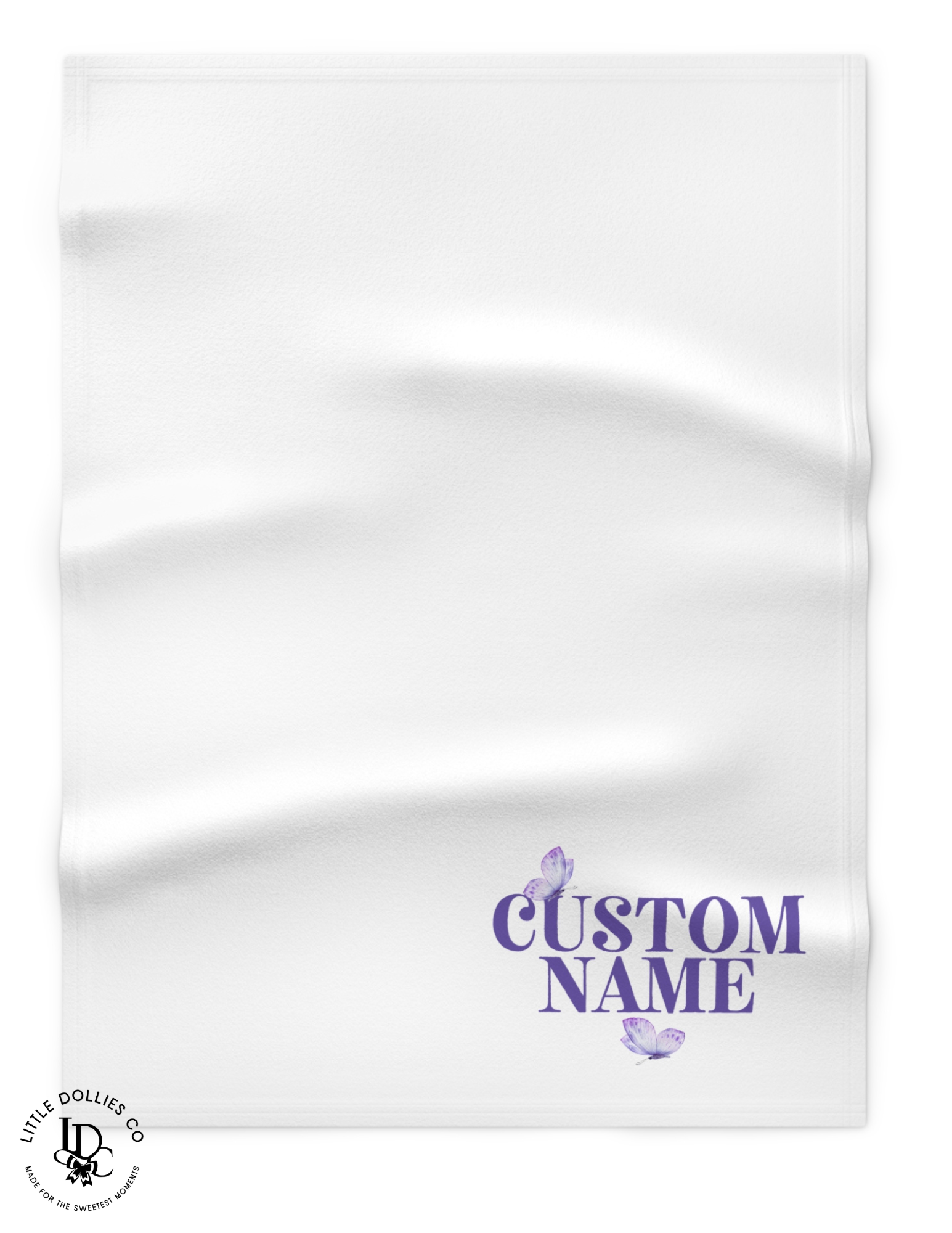 Personalized Baby Name Plush Blanket