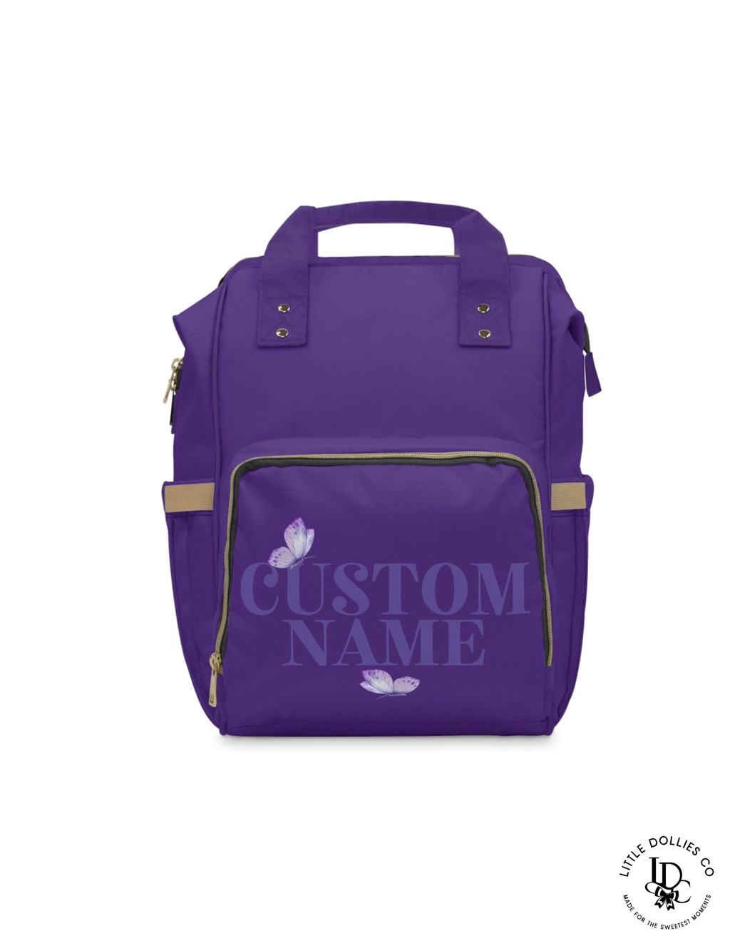Personalized Butterfly Diaper Bag