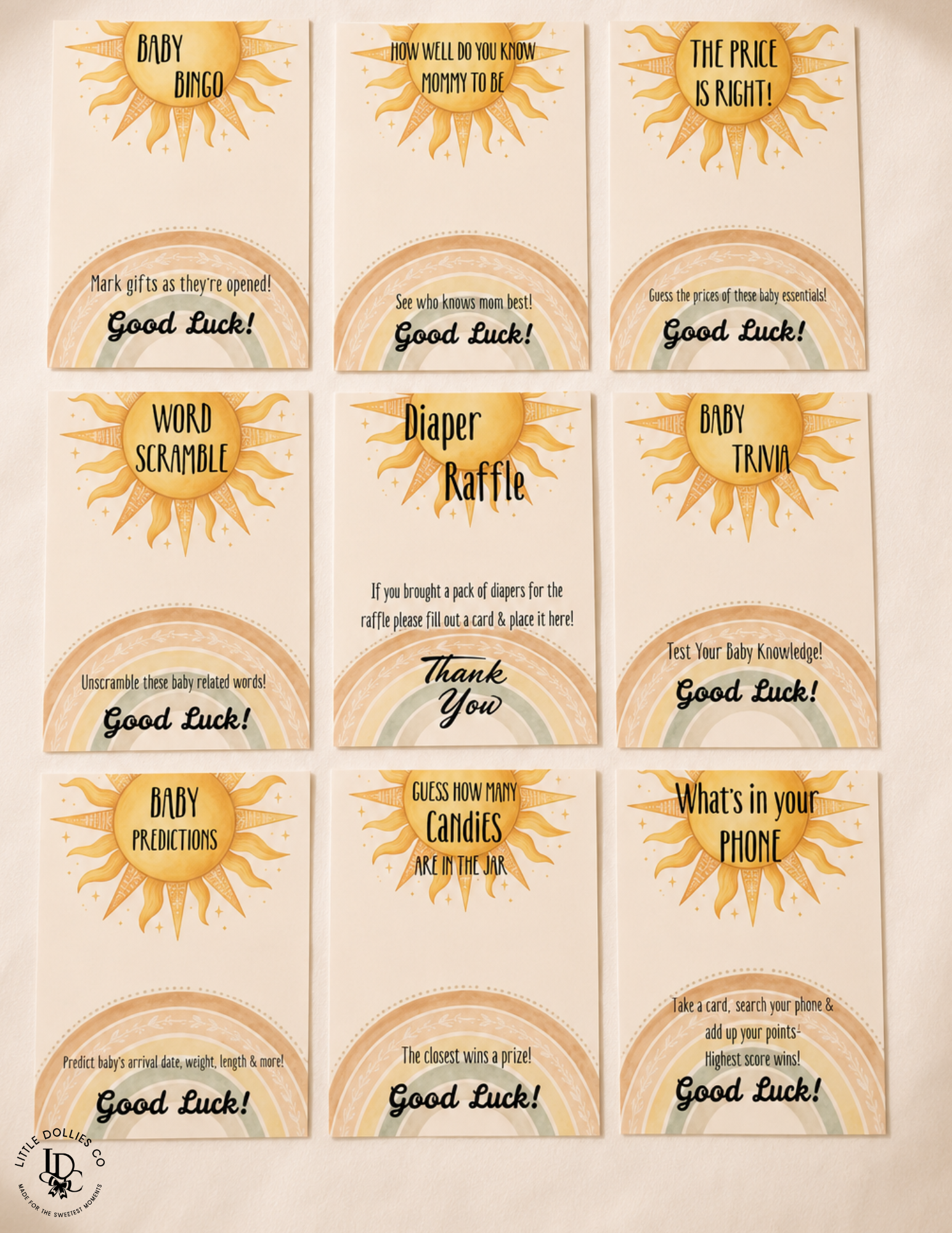 Here Comes The Son Baby Shower invitation, games & party bundle