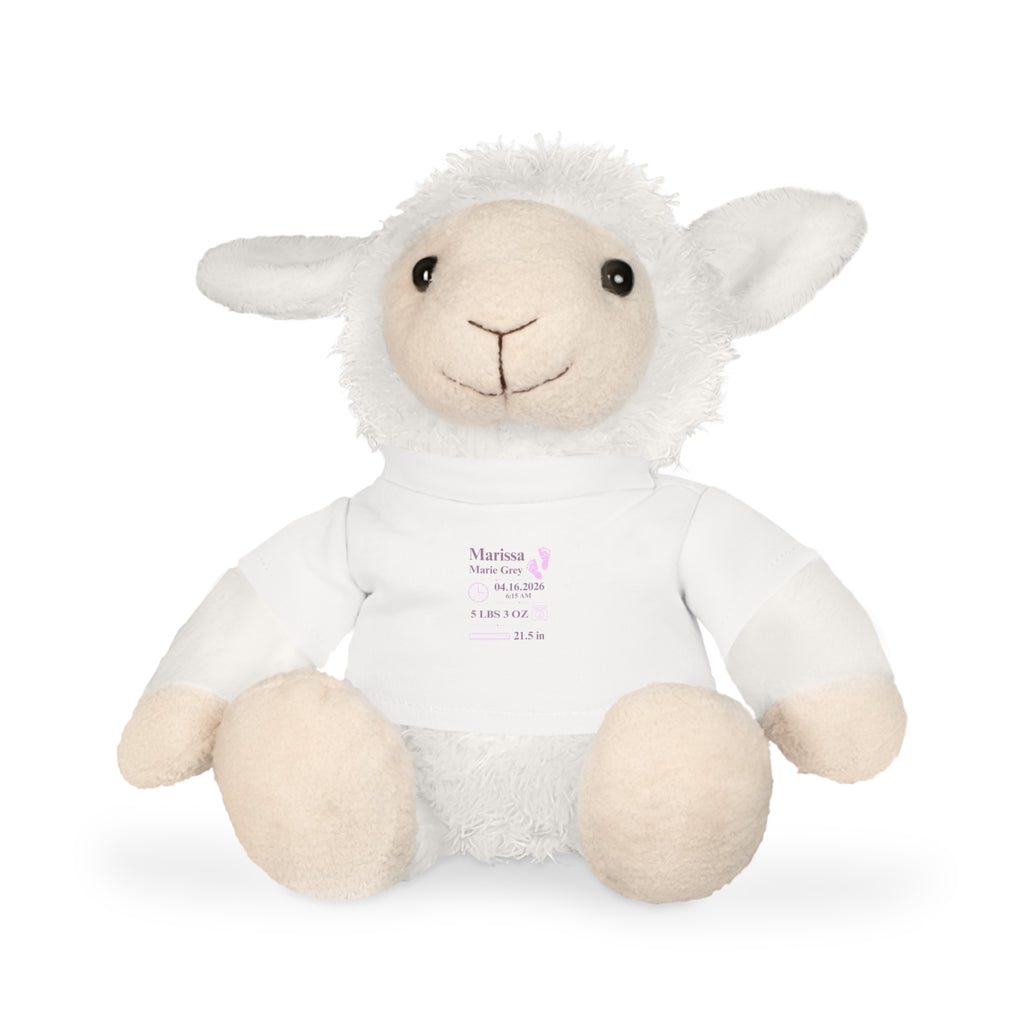 Personalized Birth Announcement Stuffed Animal | Birth Stats Stuffed Animal