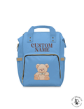 Personalized Teddy Bear Diaper Bag | Custom Baby Name Backpack