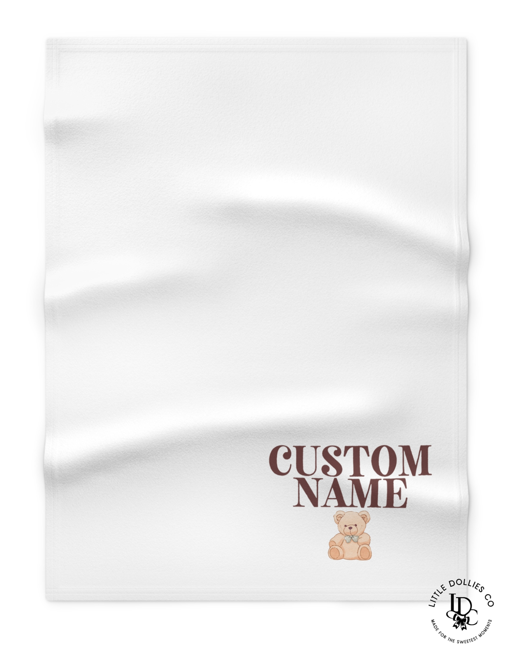 Personalized Baby Name Plush Blanket
