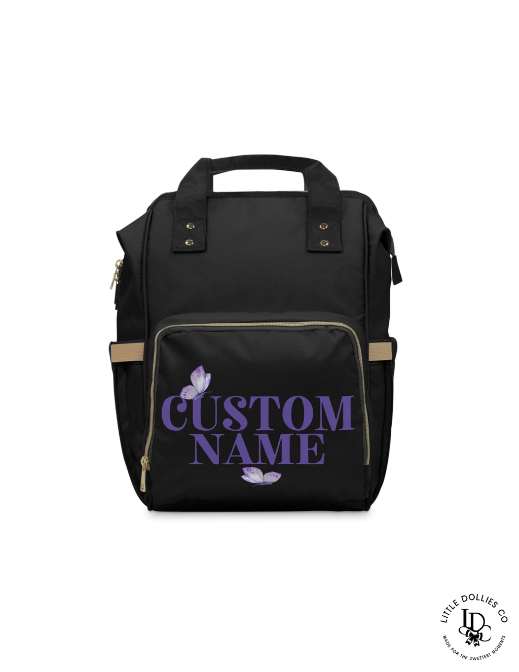 Personalized Butterfly Diaper Bag