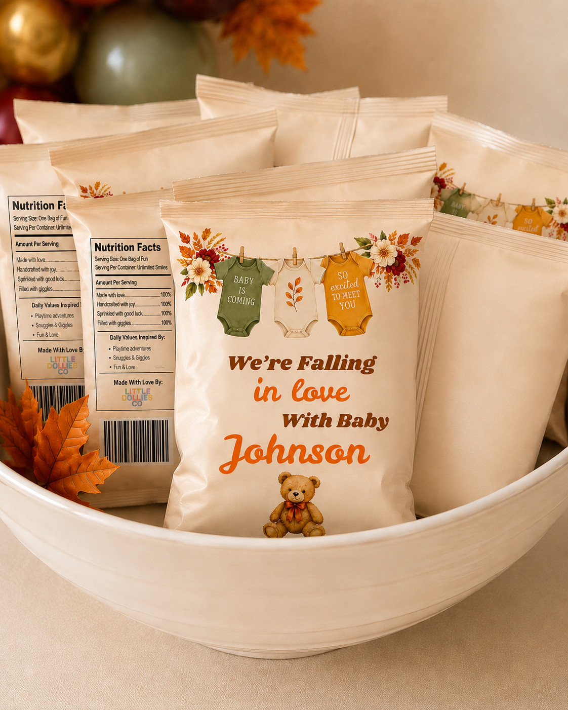 Fall Baby Shower Theme | Pumpkin Baby Shower Bundle | Falling in Love With Baby
