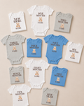 Personalized Teddy Bear Milestone Baby Onesie