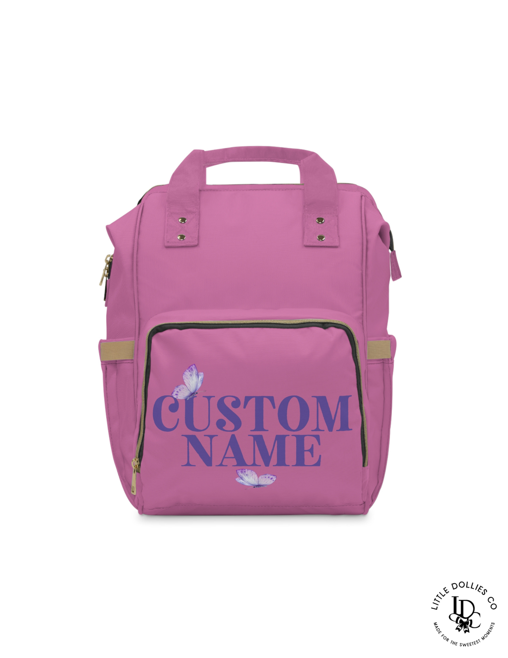 Personalized Butterfly Diaper Bag