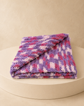 Fairy Blossom Pinks Handmade Chunky Knit Baby Blanket