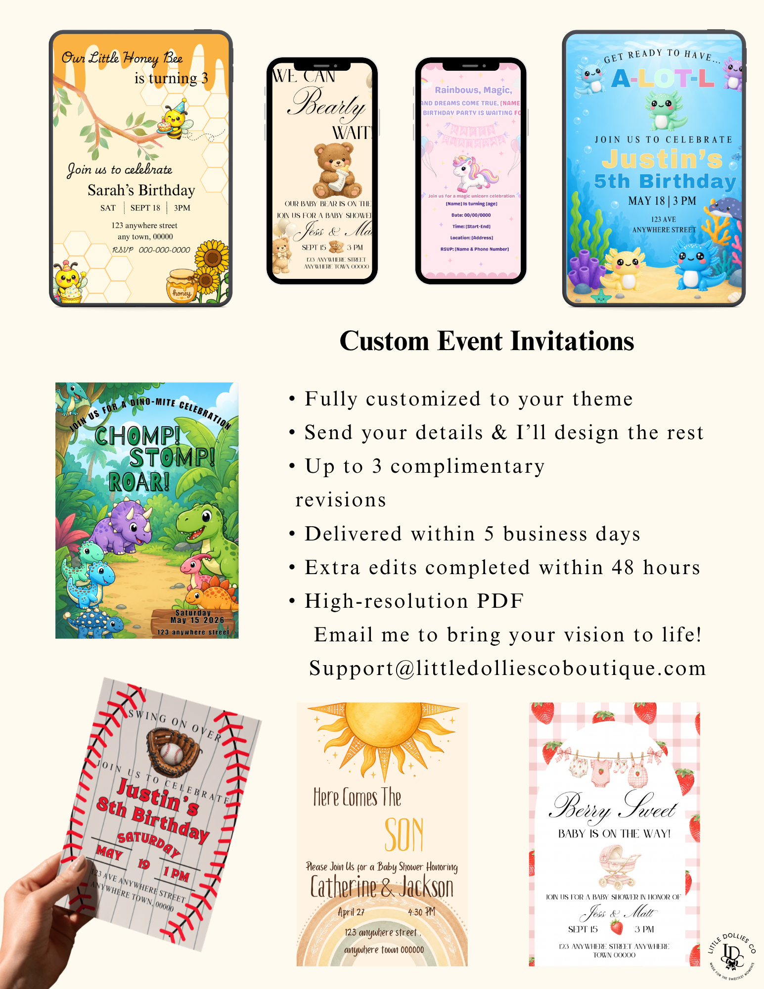 Custom Event Invitations