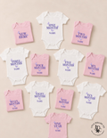Personalized Butterfly Milestone Baby Onesie