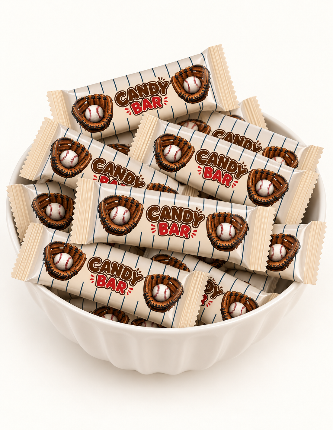 Custom 1.45 oz Hershey candy bar wrapper designed for a personalized party