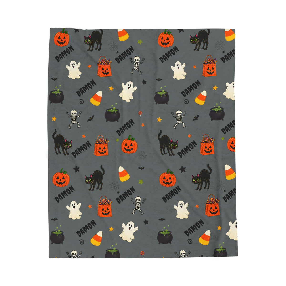 30 x 40 personalized Halloween throw blanket