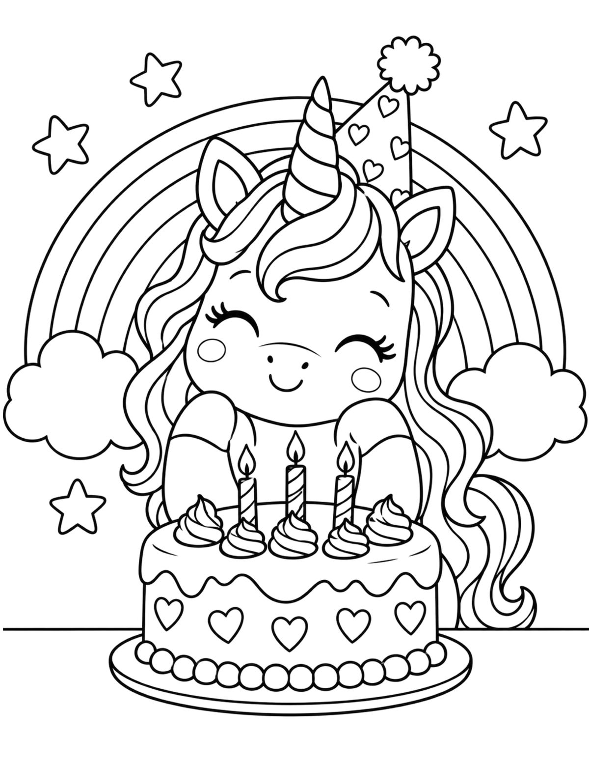 Custom printable kids coloring activity designed for a personalized celebration