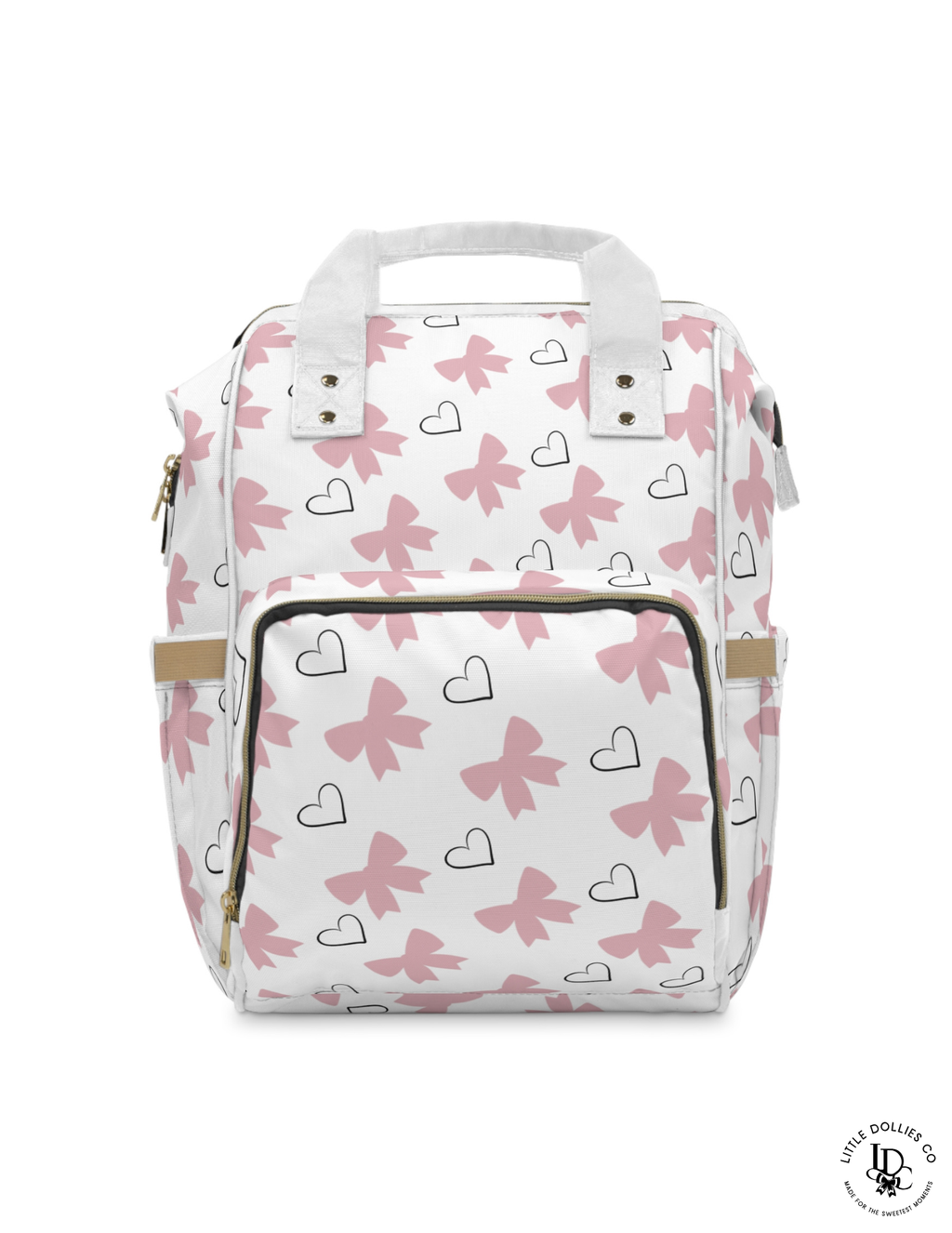 Bow & Heart Diaper Bag