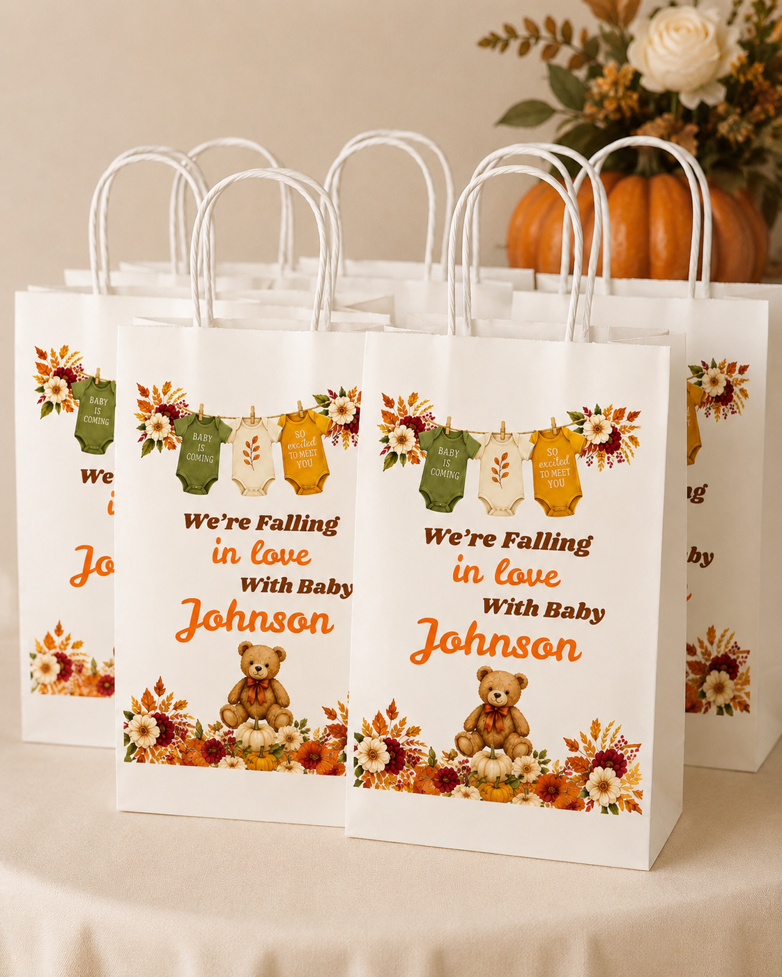 Fall Baby Shower Theme | Pumpkin Baby Shower Bundle | Falling in Love With Baby