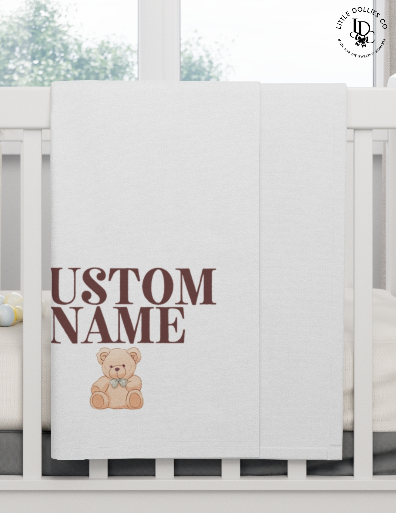 Personalized Baby Name Plush Blanket