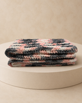 Dolly Dear Pink & Grey Handmade Chunky Blanket